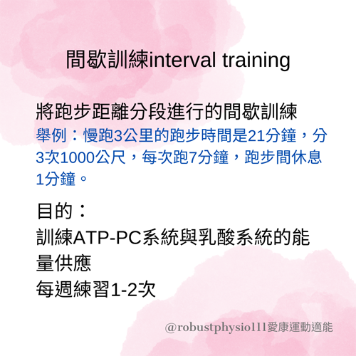 間歇訓練 Interval Training